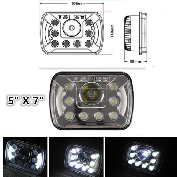 

for yj headlights, led rectangular headlights 5x7 headlights 55w h6054 led1