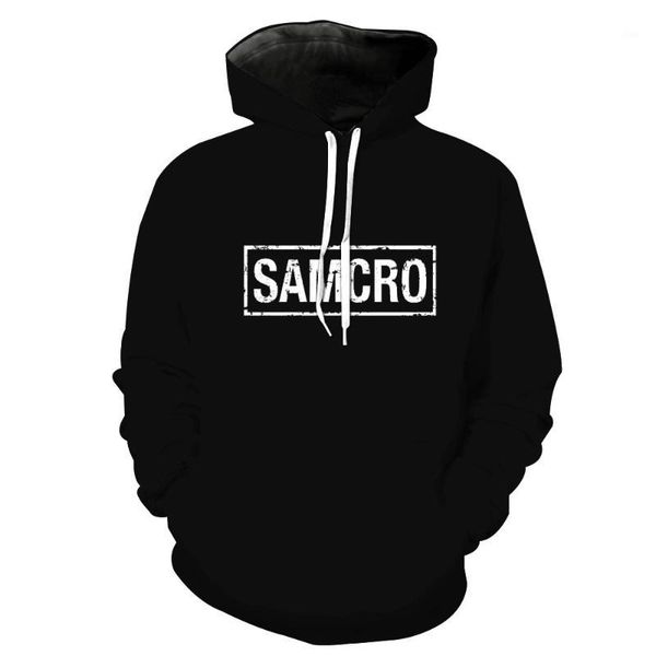 

3d cool printed hooded pocket pullover men's tide hooded men's sweatshirts printing blouse hoodies1, Black