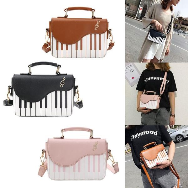 

dcos new fashion hit color piano printing handbag sweet wind fresh shoulder diagonal portable small package