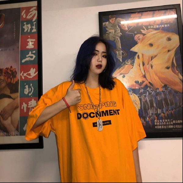 

women short sleeve cartoon print female harajuku letter t shirt summer oversize loose casual tshirts shirt clothes cotton bf, White