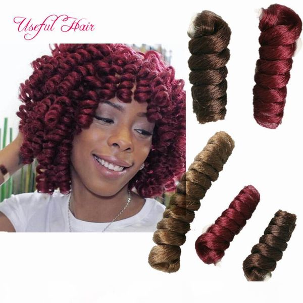 

10inch 20inch sell curly kalon synthetic braiding hair crochet hair extensions toni saniya curl sell for black women white women, Black;brown