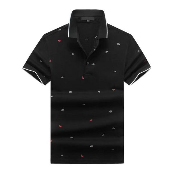 

2022 designer stripe polo shirt t shirts snake polos bee floral embroidery mens high street fashion horse polo t-shirtm-3xl#07, White;black
