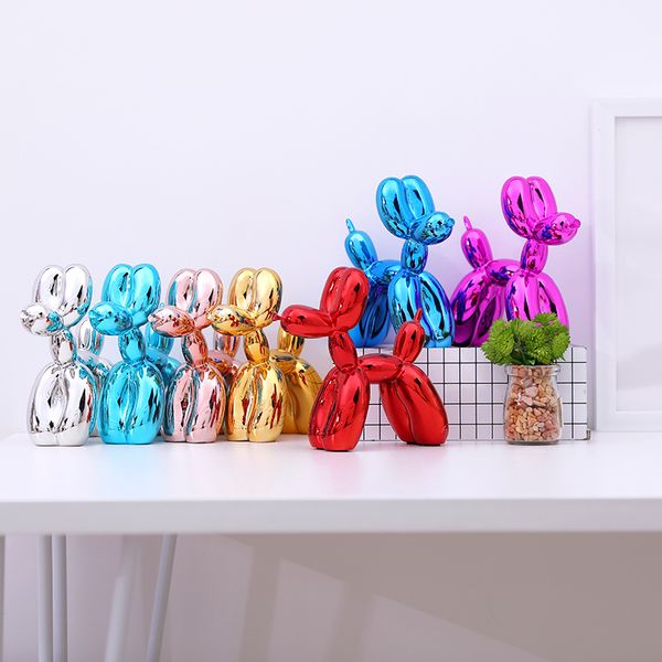 

modern balloon dogs sculptures household adornment art resin craft sculpture art for statue home decoration t200330