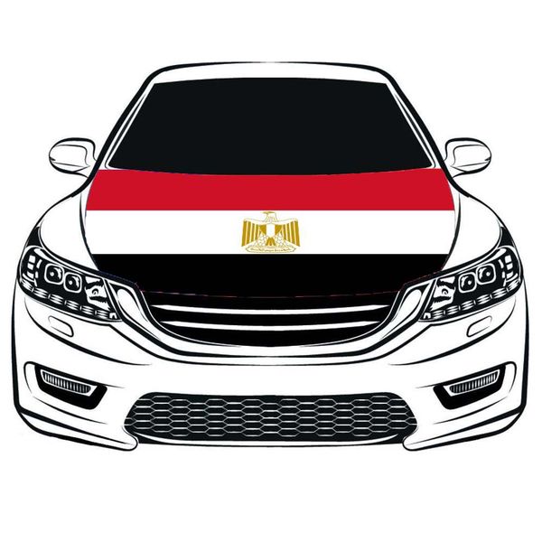 

the arab republic of egypt national flag car hood cover 3.3x5ft 100%polyester,engine elastic fabrics can be washed, car bonnet banner