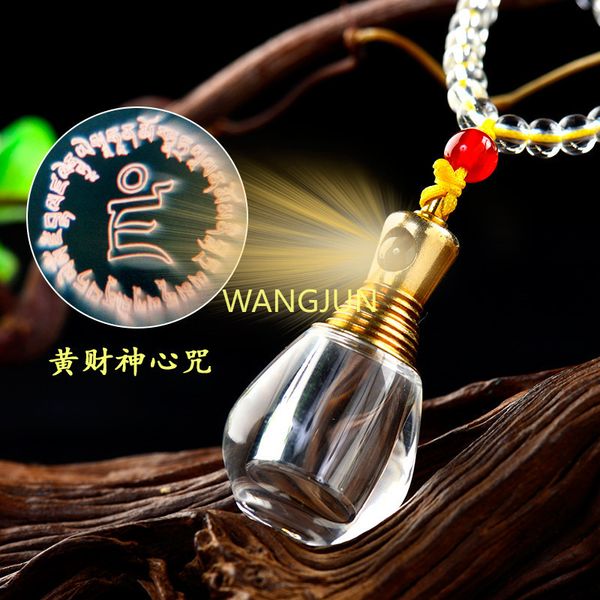 

factory wholesale hollow transparent can open tire hair pendant men and women cinnabar necklace pendant customized, Silver