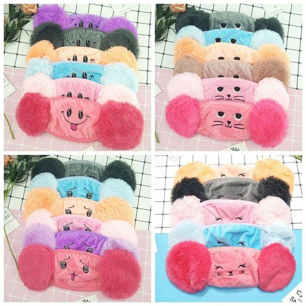 

респиратор зимний пылезащитный плюшевый илипв моющиеся маски дизайнерские детские маски дети лицо теплые защитные ahc1158 наушники лица маск