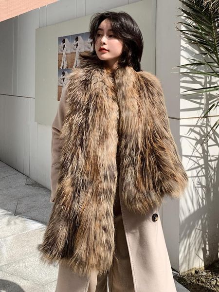 

scarves fur shawl scarf collar winter style fashionable and warm, Blue;gray