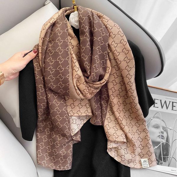 

90*180cm striped cotton and linen scarf shawl art japanese and korean striped pleated scarf men and women universal scarf, Blue;gray