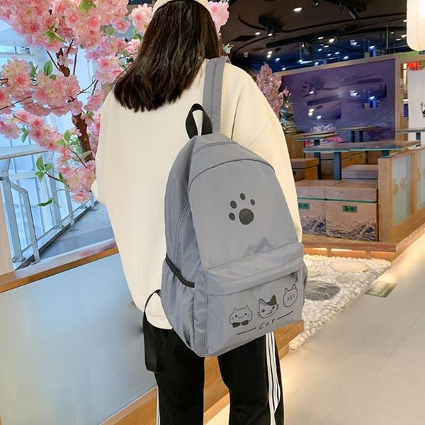 

classic waterproof backpack women's cute backpack large capacity zip pocket bolsos para mujer #ew