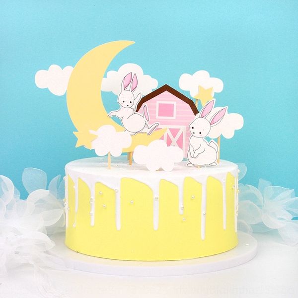 

продукты zvkeo copyright творческий cakehouse кролик торт звезда облако группы детские украшения copyright продукты творческой moon rabbit m