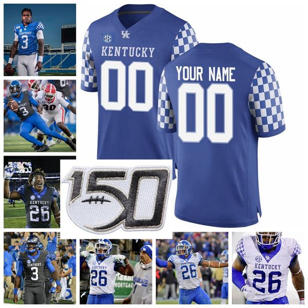 

ncaa kentucky wildcats college football jerseys 85 bryce oliver 12 chance poore 22 chris oats josh allen dermontti dawson custom stitched, Black