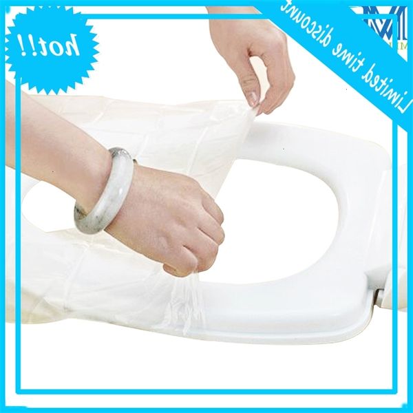 

10 stks/batch travel safety plastic route toilet seat cover waterproof
