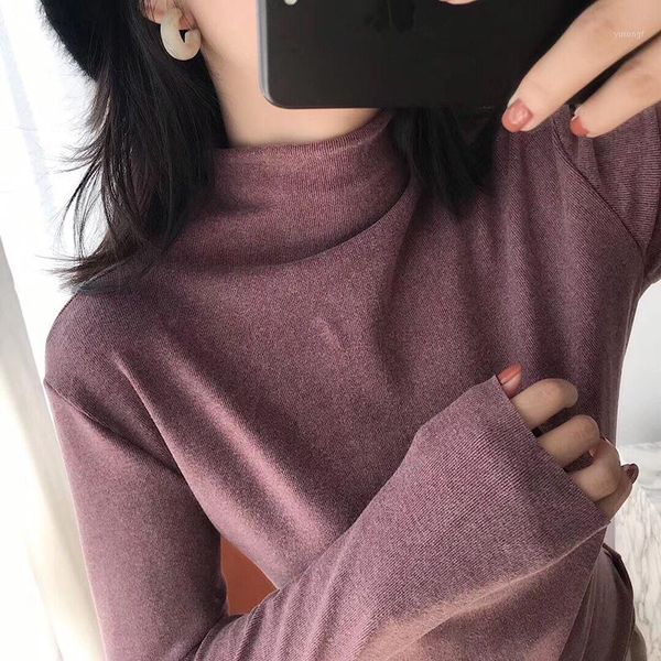 

aecu stretch women sweaters turtleneck long sleeve jumper knitted sweater pull femme autumn winter knitting pullovers1, White;black