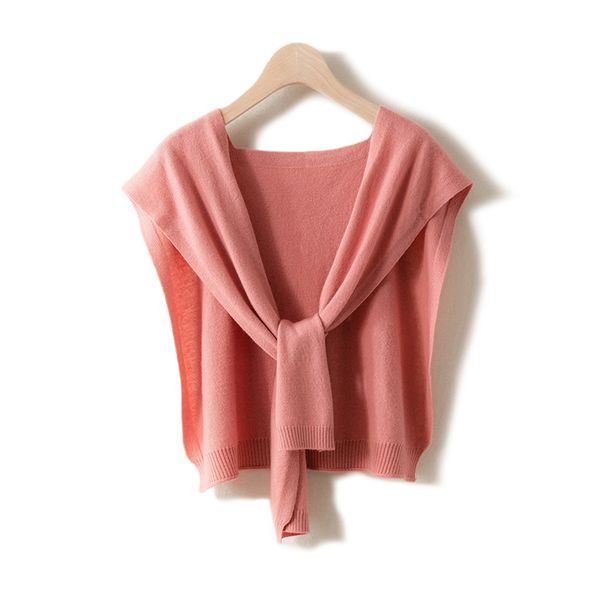 

2021 new hyper trend cardigan women's perfect shawl acc cashmere wool cape sweater warmer neck scarf warm cap fashion mantles v45h, Black;pink