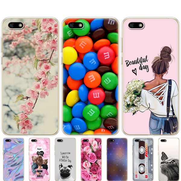 

for case 5.45" inch soft tpu phone huawei honor 7a 7 a dua l22 russian version silicon back cover bag