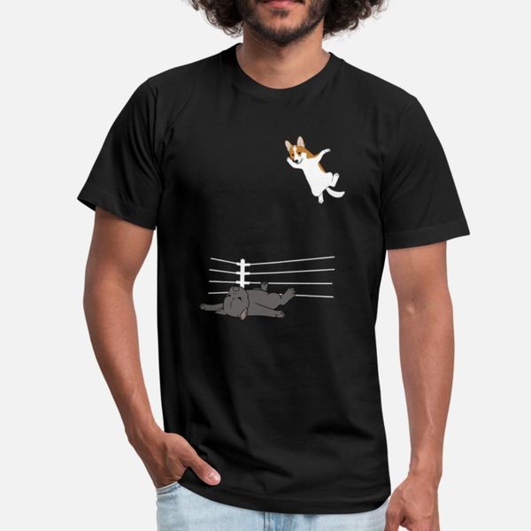 

wrestle corgi dog and cane corso dog designers graphic t shirt cool horror sports tracksuit hoodie sweatshirt