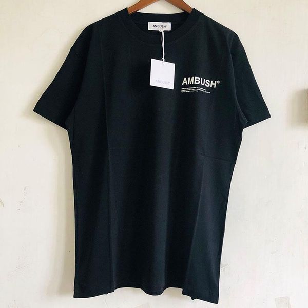 

ambush t-shirt men women couple lovers ambush t-shirts summer style cotton ambush tees, White;black