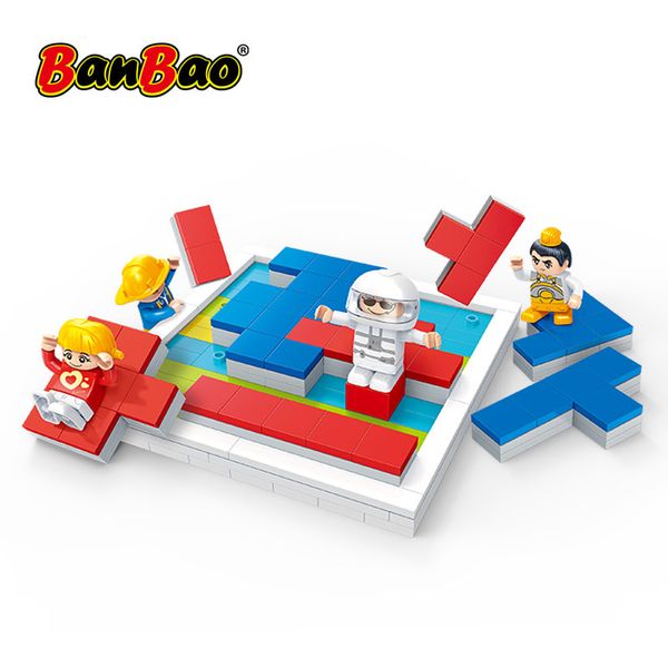 

banbao 7255 legoend city diy tetris board game educational bricks building blocks toys for children gifts play with friends 1008