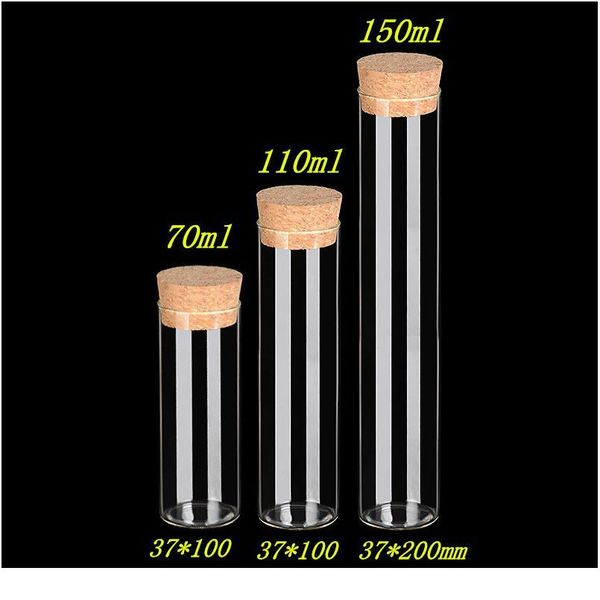 

glass bottles vials jars test tube with cork ser empty 70ml 110ml 150ml jars glass transparent clear bottles cor bbygjc