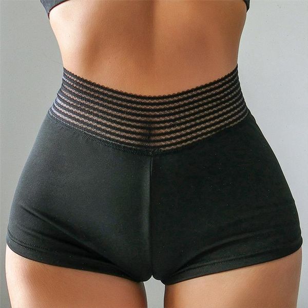 

ladies high waist shorts lace casual sports fitness shorts black breathable drop shipping good quality, White;black