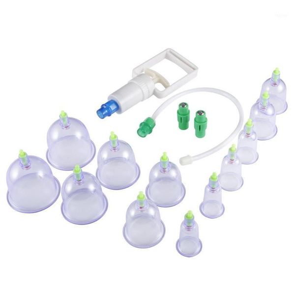 

electric massagers 12pcs/set chinese health care vacuum body cupping therapy cups massage relaxation healthy message set1