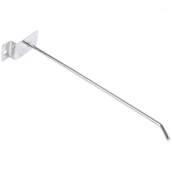 

20cm long slat wall hooks silver tone 3 pcs for board shelf shelving1