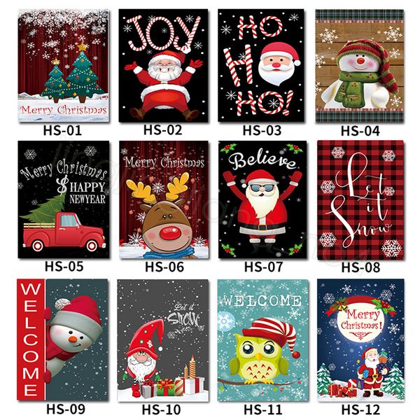 

30*45cm christmas garden flag xmas printing courtyard christmas flag banner flags outdoor party festival decor props cyf4538-1
