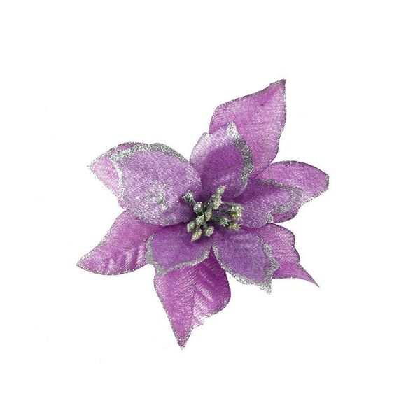 

yoriwoo 10шт искусственные рождественские цветы poinsettia блеск поддельные цветы декор с рождеством дерево украшения xmas tree wmtput