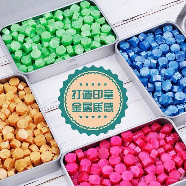 

gift wrap 150pcs/box colorful seal wax with iron box1