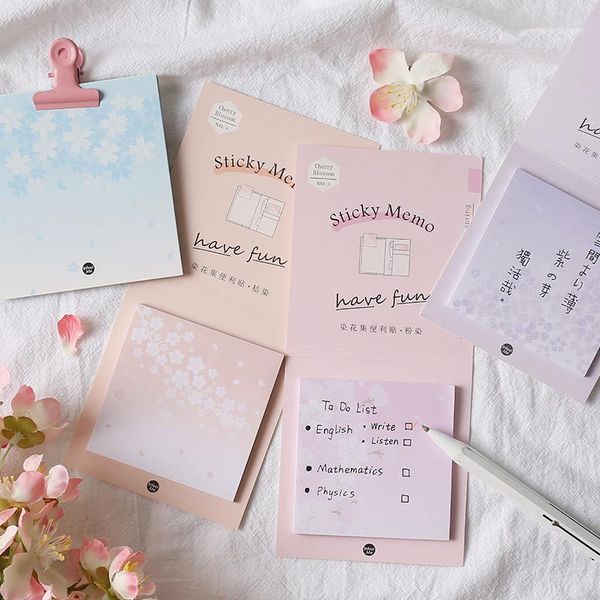 

notes 12pcs/lot dyeing flower set series sticky n times stickers memo pad1