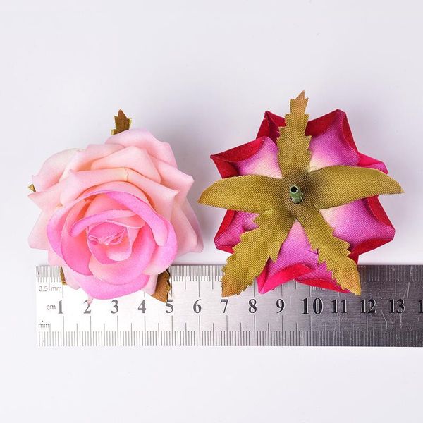 

2pcs 6cm silk sharp rose artificial flowers for home wedding decoration diy craft bridal wreath valentine's day fake flo jlllbf