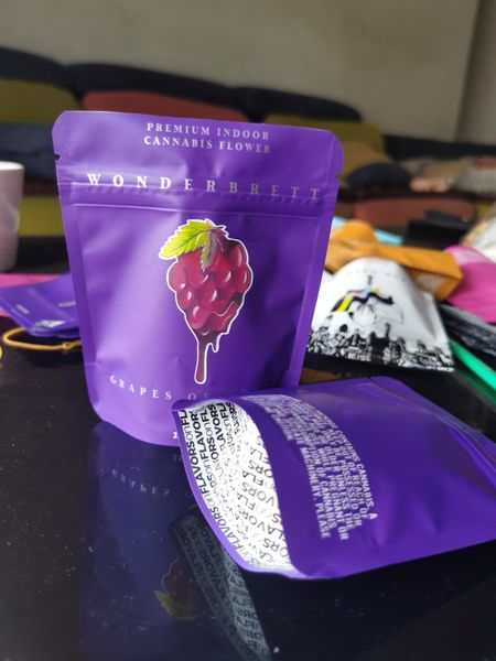 

premium grapes of wrath wonderbrett black orchid 10x12.4cm 3.5g mylar bags local empty bag edibles packaging bbygpa xmhyard