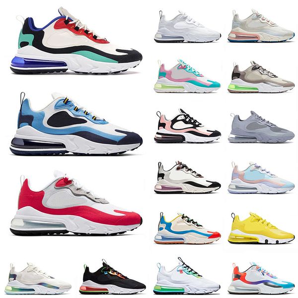 

2021 sport 270 react running shoes for men women classic bauhaus blue university red triple white worldwide outdoor trainers, White;red