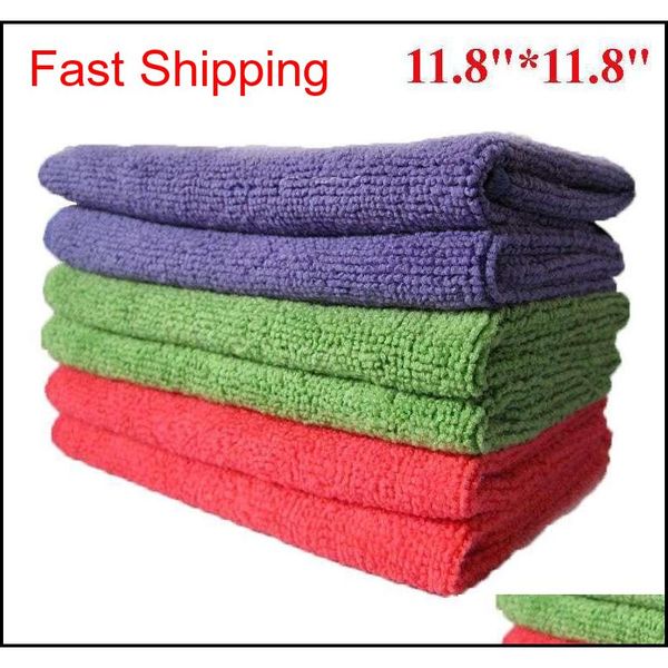 

5pcs/lot microfiber towels 11.8"*11.8" multi-function towels magic dish cloth scouring pad r qylbvy sweet07