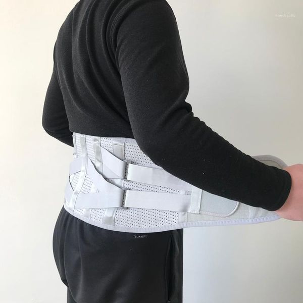 

waist support 2021 silver breathable mesh trainer bone slimming tourmaline self-heating belt shaper stomach lumbar 3 pad1, Black;gray