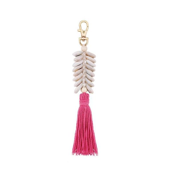 

1pcs marine style shell tassel fringed diy jewelry garments bag decorative accessories key chain pendant craft cotton tassels h sqcwlf