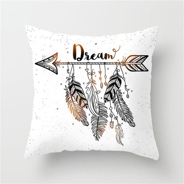 

fuwatacchi dreamcatcher подушка обложка цветное перо печати наволочки мечта стрелка для дома декор диван 45cm45cm наволочка кпт wmtvoh