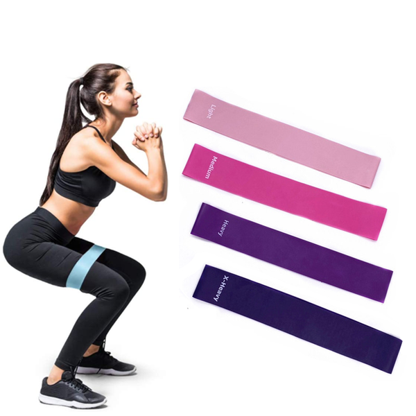 

resistance bands loop latex elastic workout yoga for booty hip home gym crossfit pilates fitness strength flexibility training