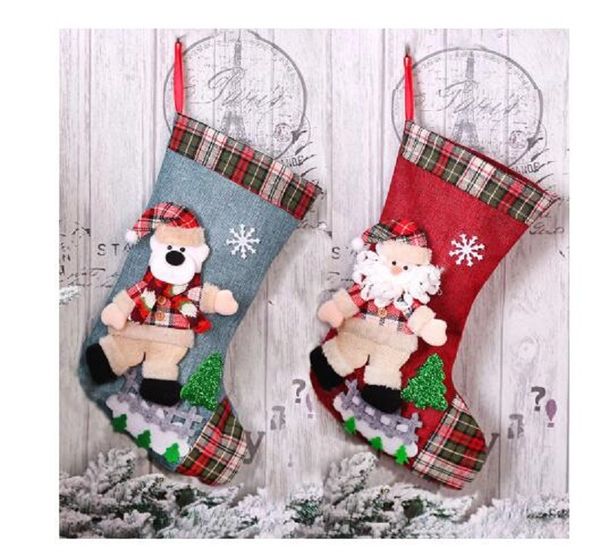 

new year 2021 gifts bag christmas stocking noel christmas decorations for home navidad socks xmas tree decoration natal decor