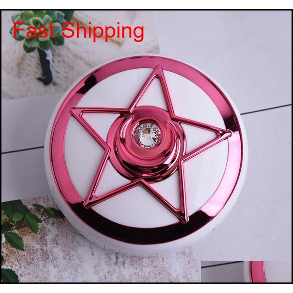 

cartoon anime gift lovely sailor moon invisible glasses case girl double box angel wing stars portabl qylzgk nana_shop, Silver