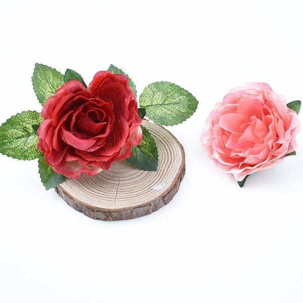 

10 высокое качество розы глава поддельный главная свадебные украшения свадебные аксессуары оформление искусственные цветы оптом bbyaxi