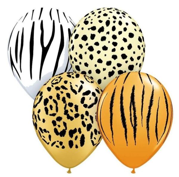 

party decoration 10 pcs 12inch 3.2g animal latex balloons cow tiger zebra leopard balloon birthday helium inflatable gifts