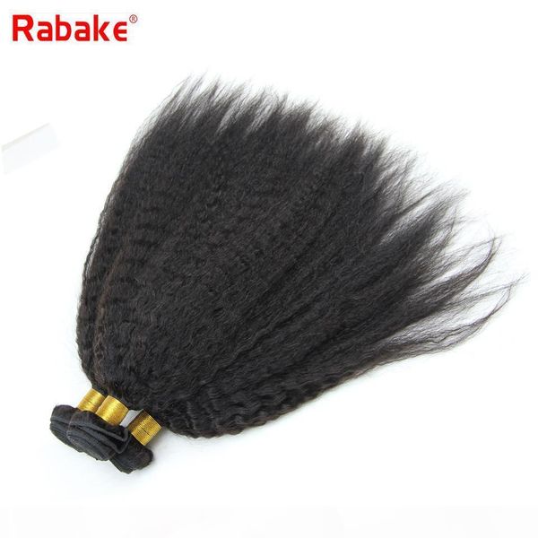 

8-28 inch raw indian coase yaki kinky straight virgin human hair weave bundles bulk rabake hair extensions south africa whosale deals, Black