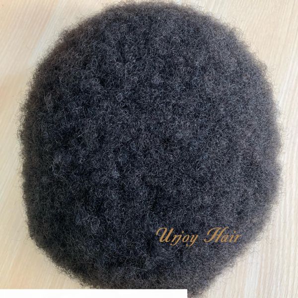 

large stocks natural color wholesale super thin skin mens wigs virgin hair human toupee, Black