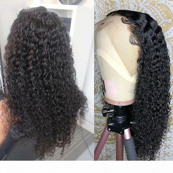 

paff curly full lace human hair wigs for women brazilian non-remy human hair pre plucked lace wig with baby hair, Black;brown