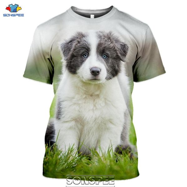 

border collie dog animal 3d print shirts comics anime funny men clothing