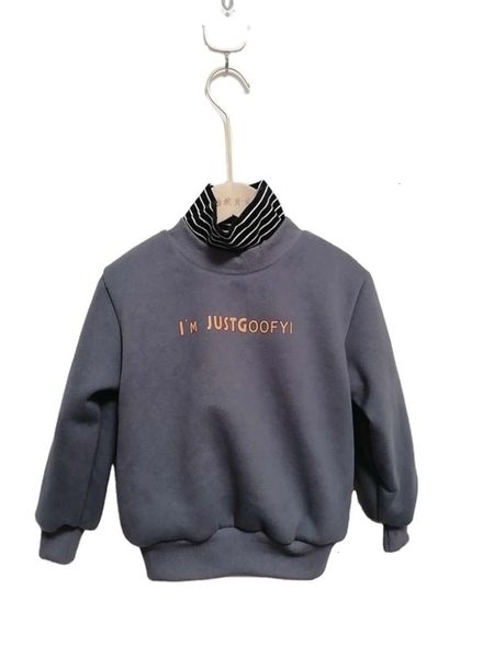 

long children's casual autumn and winter sve cotton pullover 3r3e, Black
