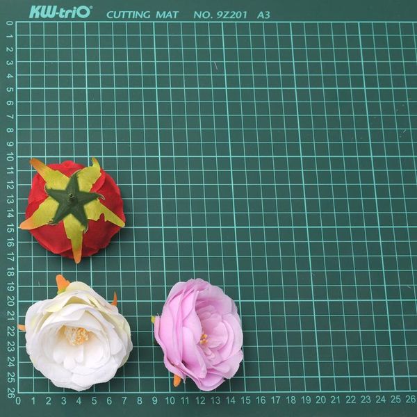 

7cm artificial silk flowers heads for wedding decoration white rose diy wreath gift box scrapbooking craft fake flo bbyfqk