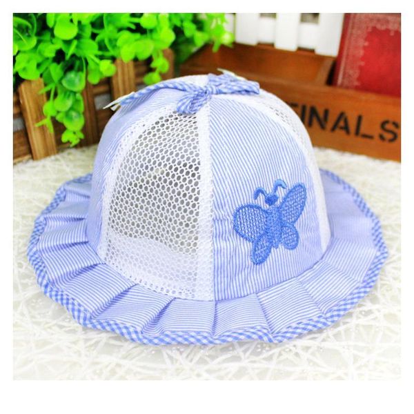 

trendy outdoor baby girls boys toddlers butterfly cotton summer sun hats caps trendy qylkdi, Yellow