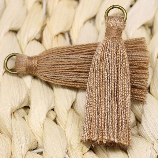 

10 шт. mini медное кольцо кисточки бахрома diy одежда сумка декор поставляет серьги ожерелья ювелирные изделия ключ кольцо подвески искусств